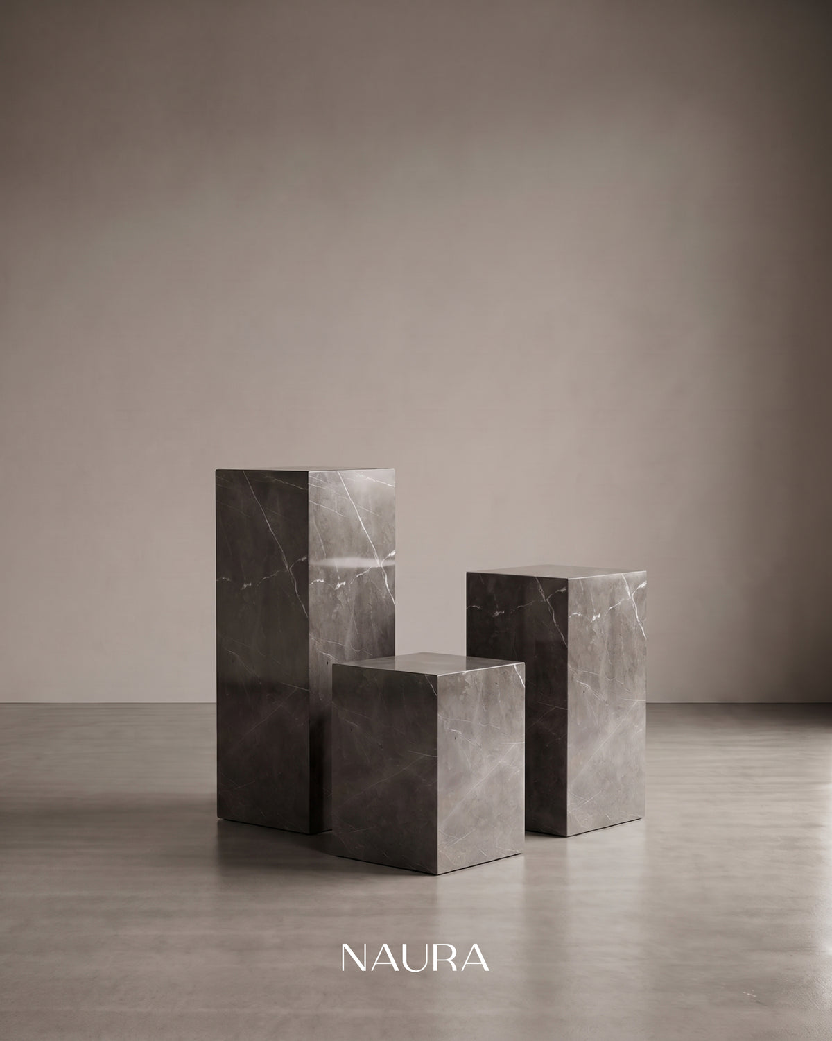 Trio Plinth Set - Armani Grey