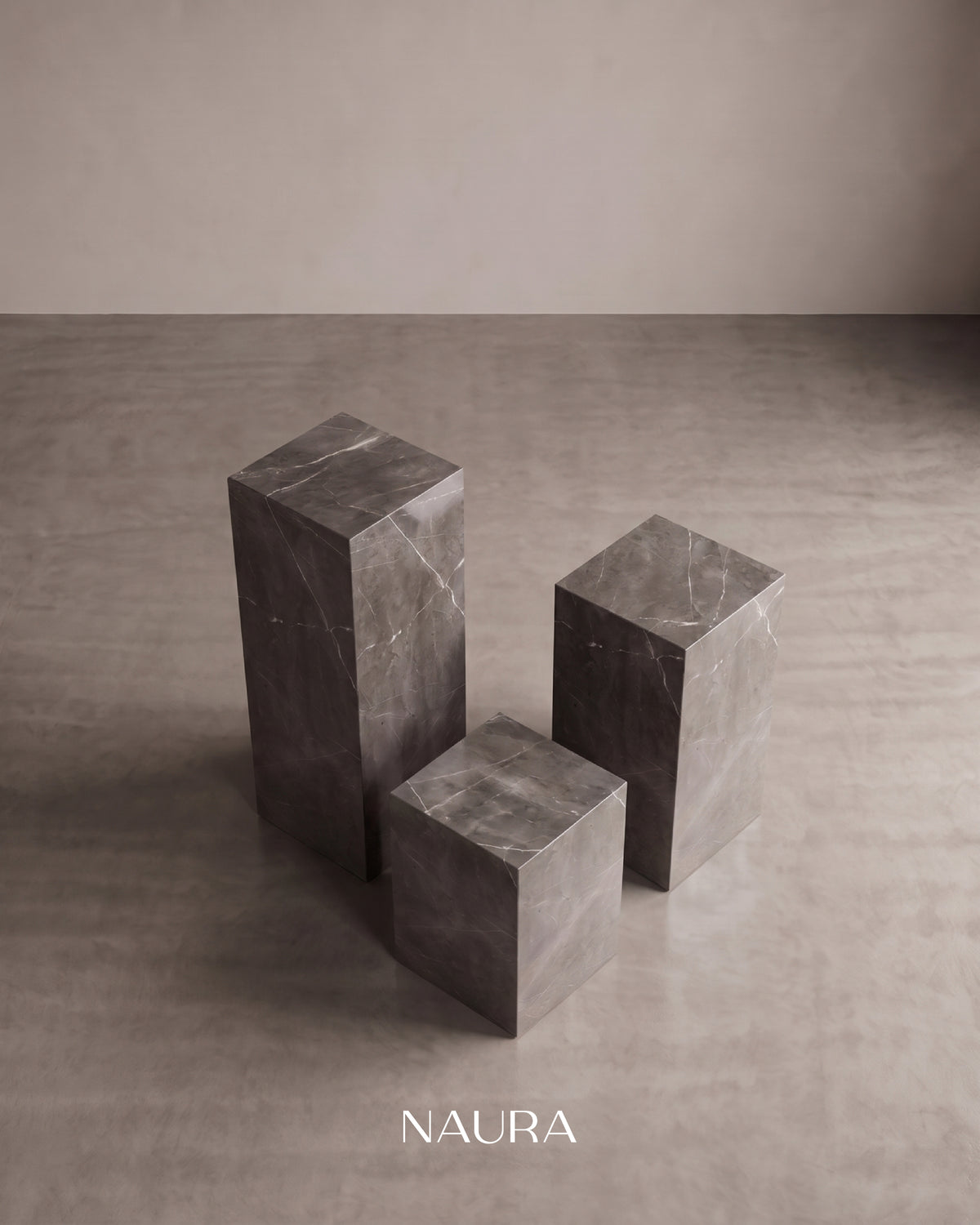 Trio Plinth Set - Armani Grey
