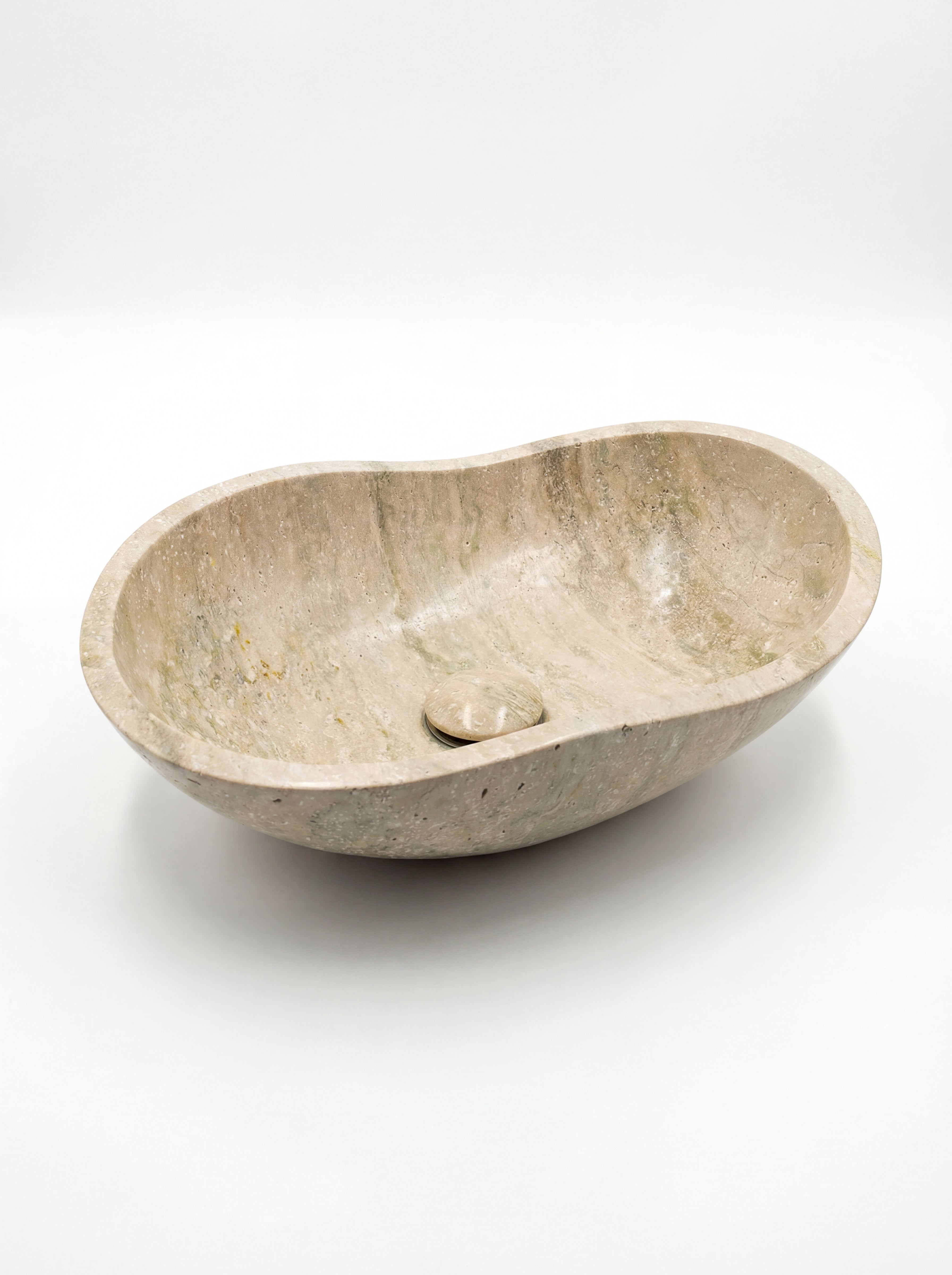 Flow Travertine Marble Basin - Vessel Sink