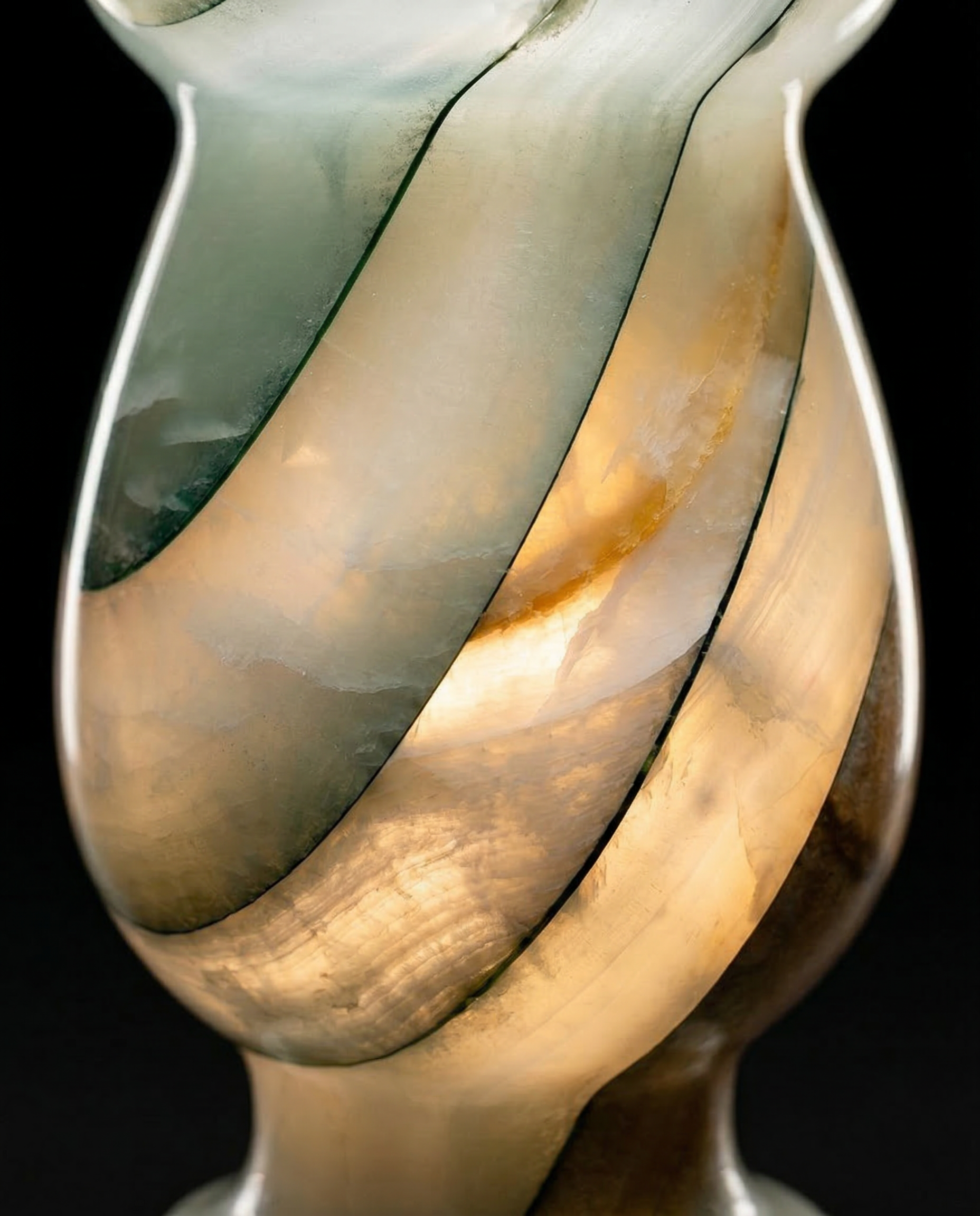 Verde Onyx Stone Table Lamp - Marble Lamp