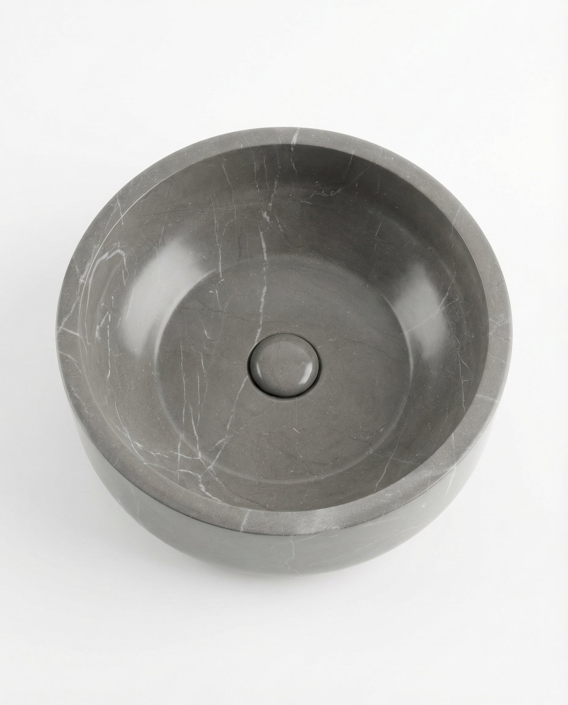 Noir Marble Round Basin
