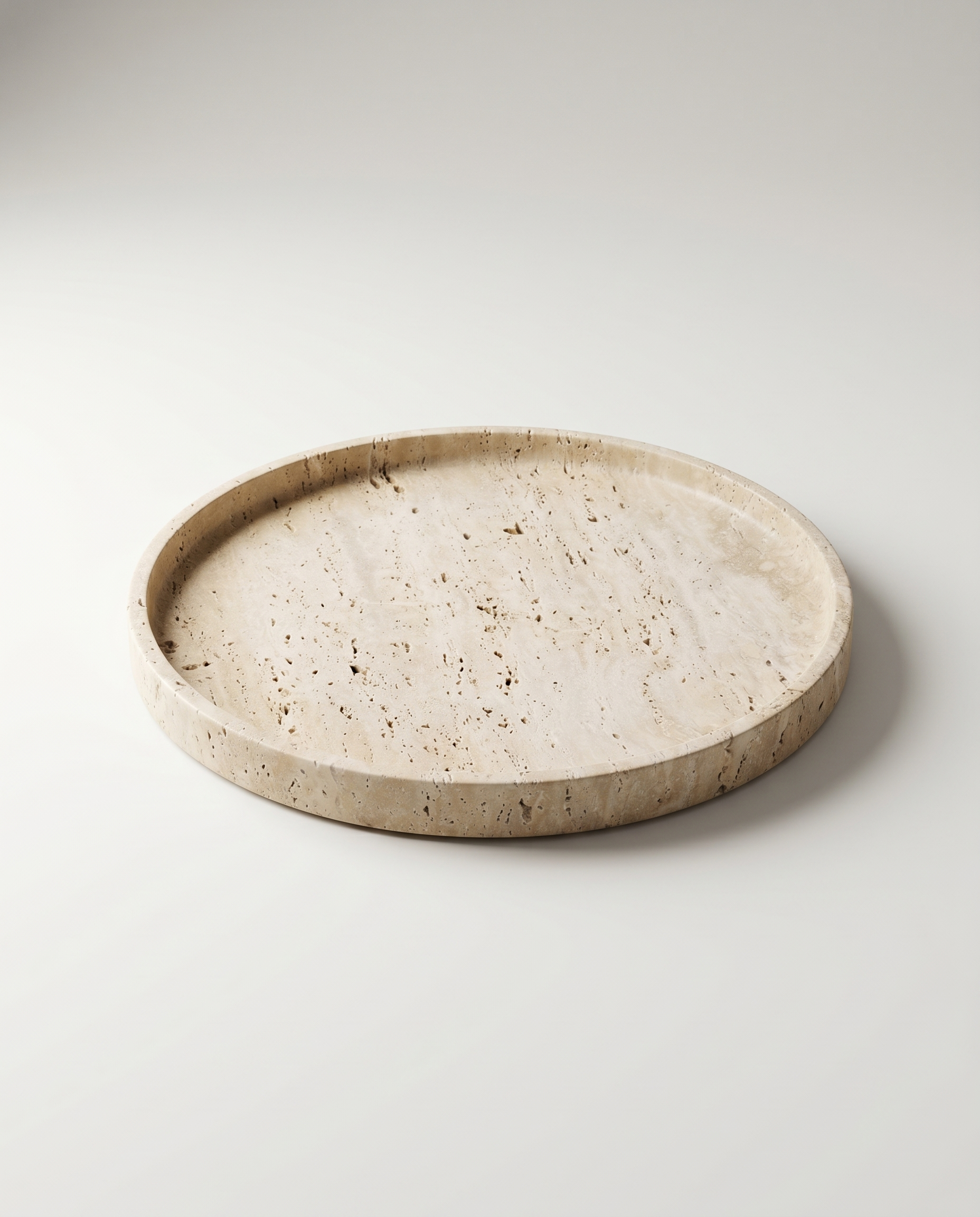 Beige Travertine Tray (12 inches)