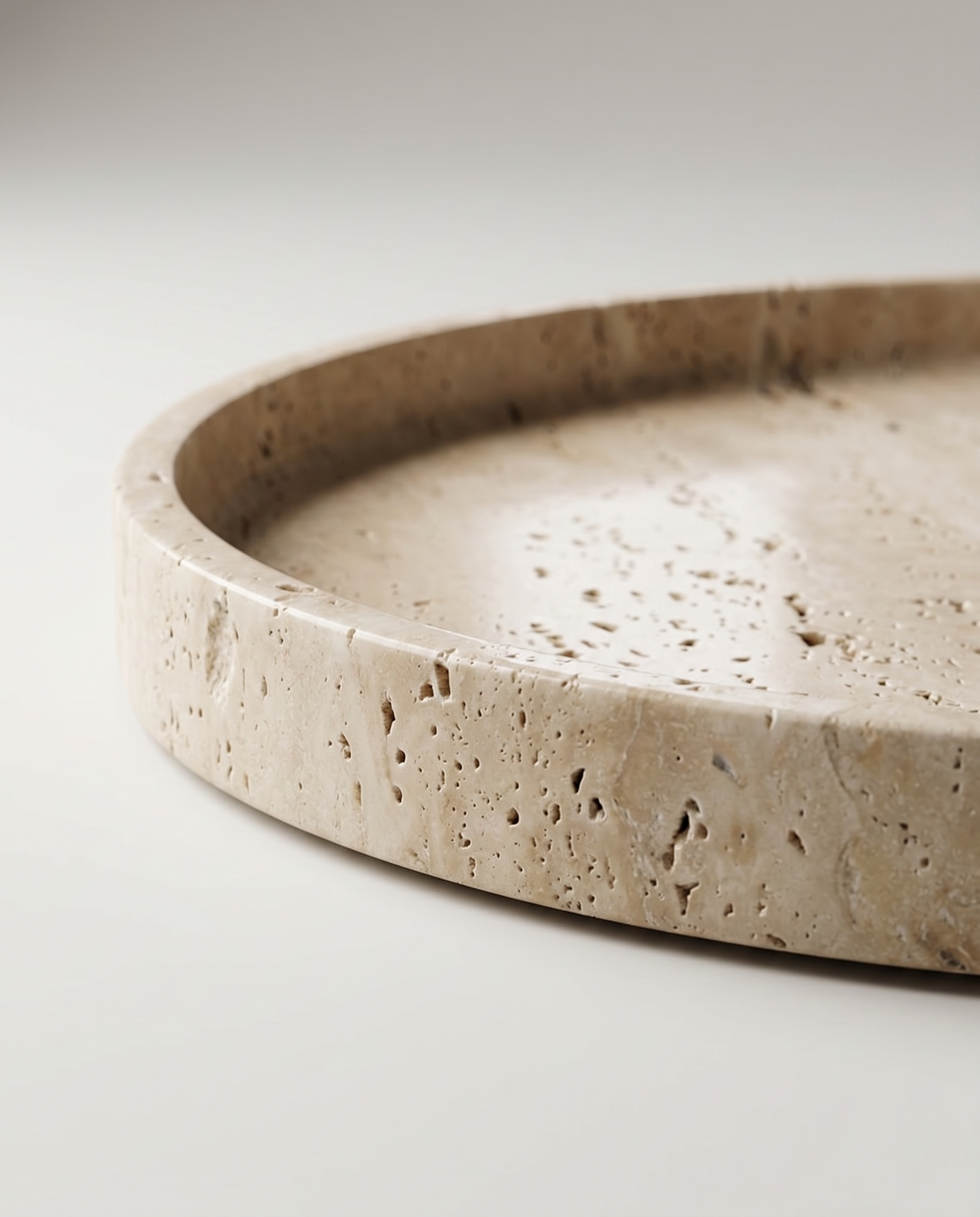 Beige Travertine Tray (12 inches)