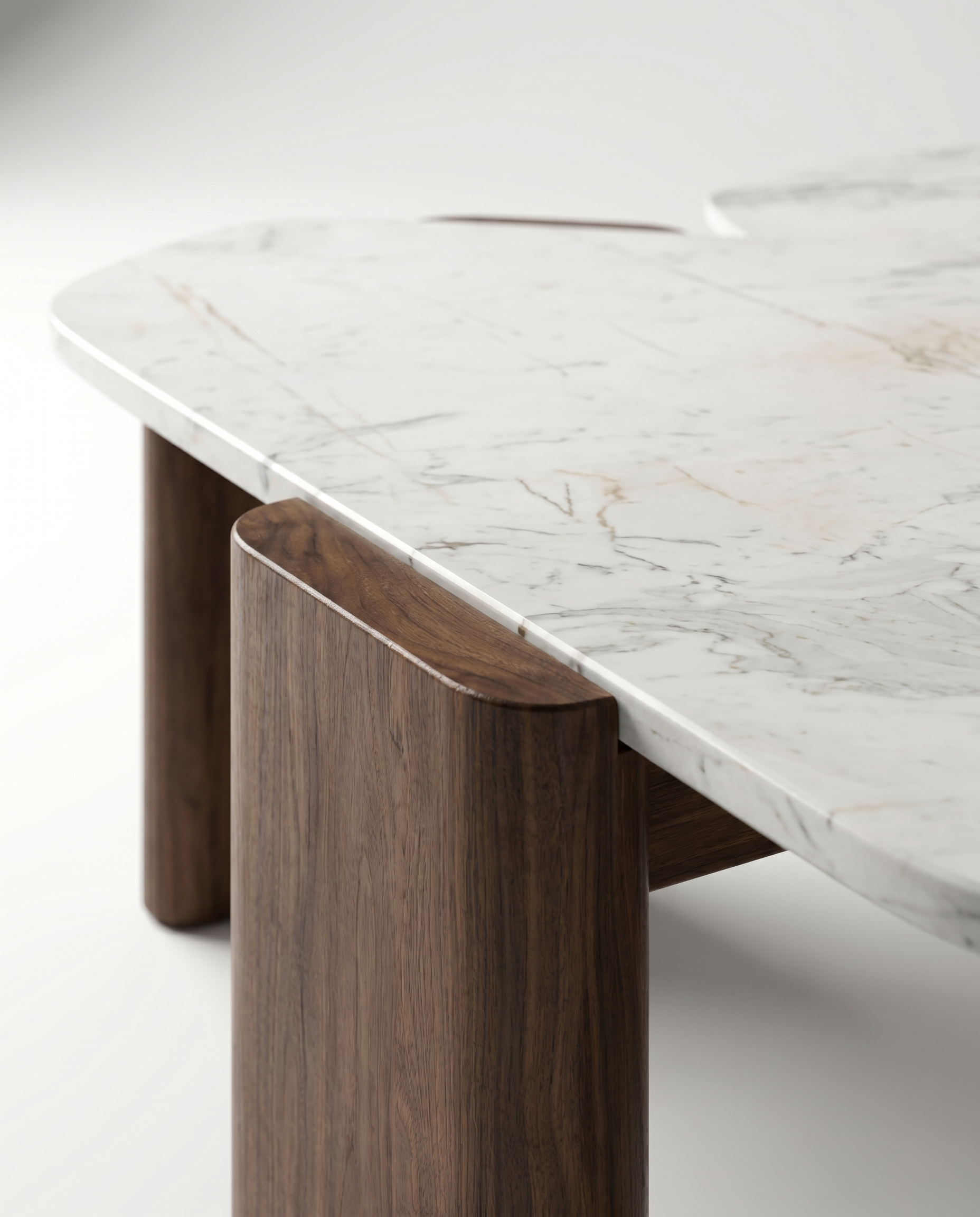 Volakas Marble Nesting Table - Stone Table
