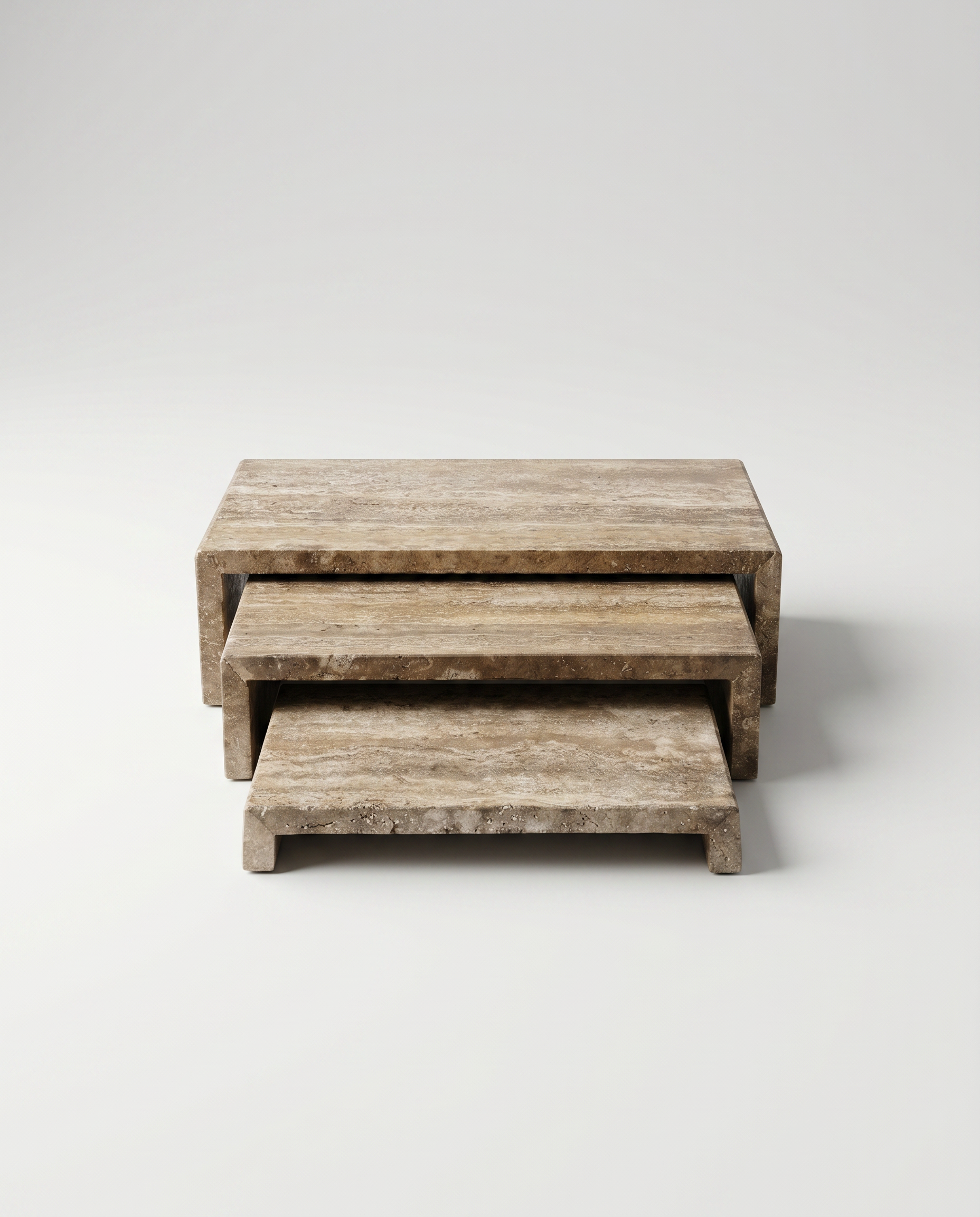 Travertine Nesting Tray Set