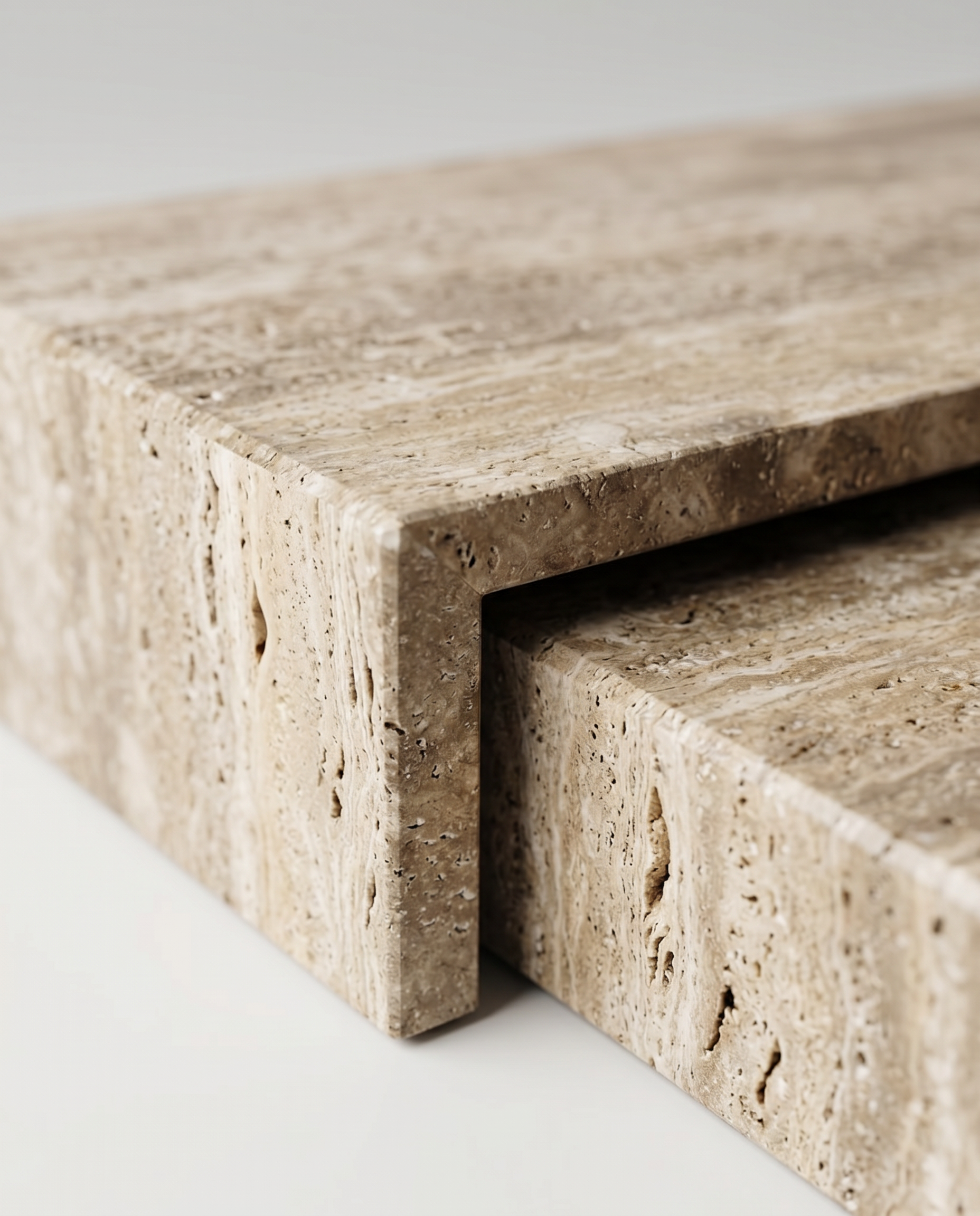 Travertine Nesting Tray Set