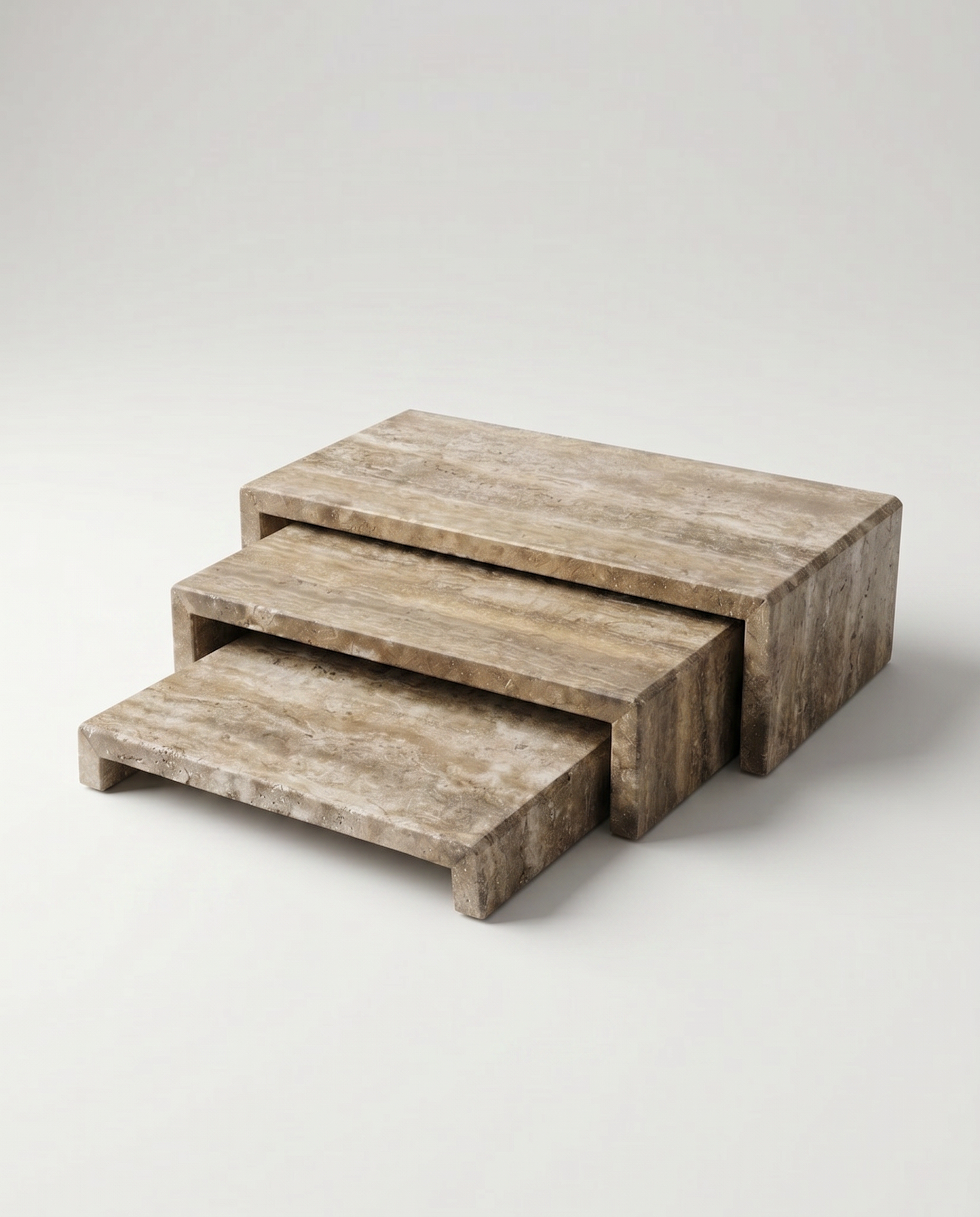 Travertine Nesting Tray Set
