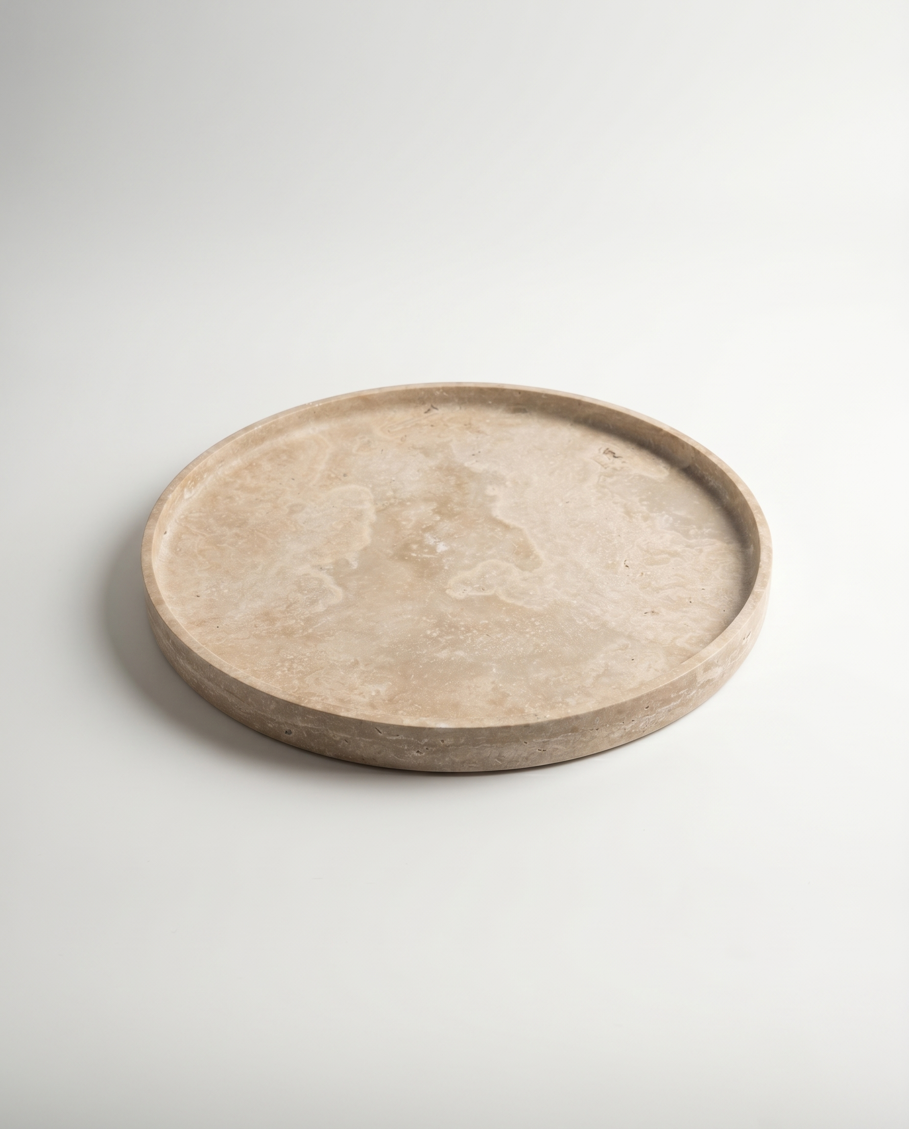 Beige Travertine Tray (12 inches)