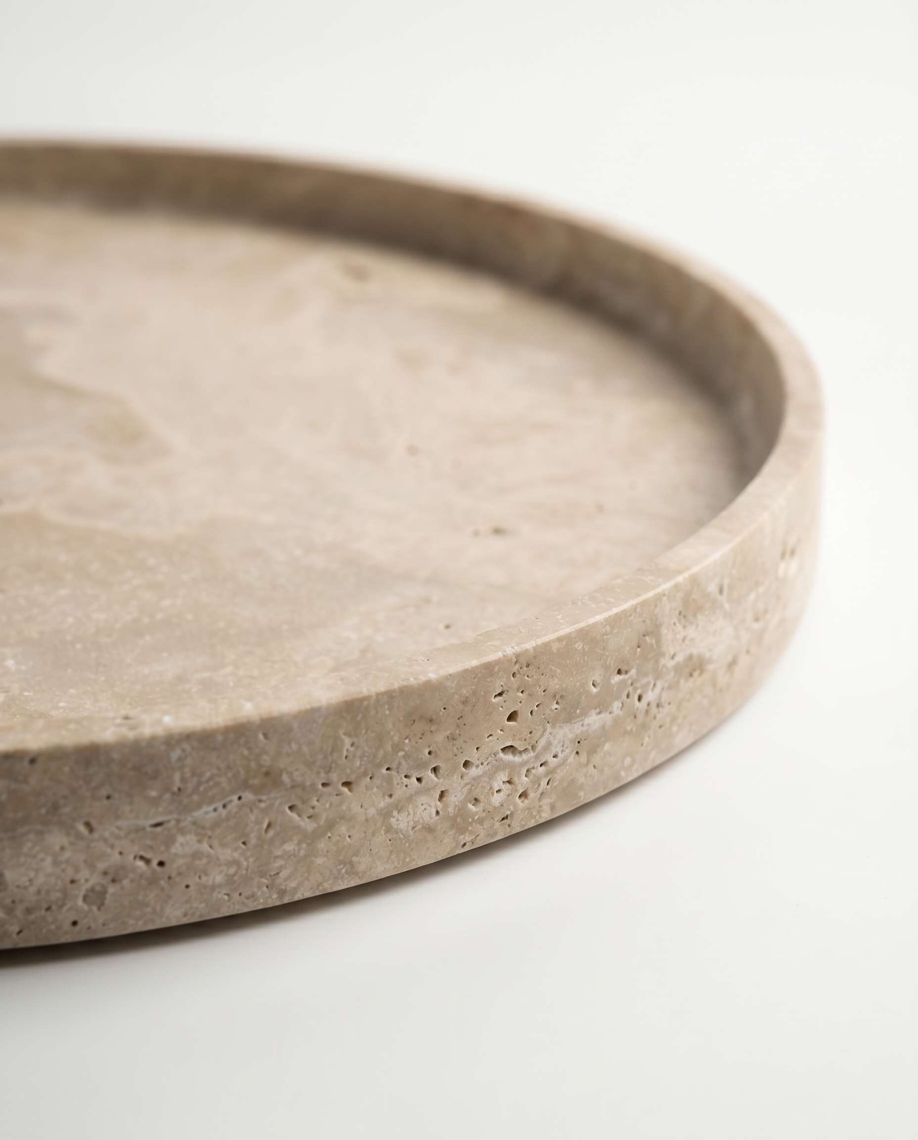 Beige Travertine Tray (12 inches)