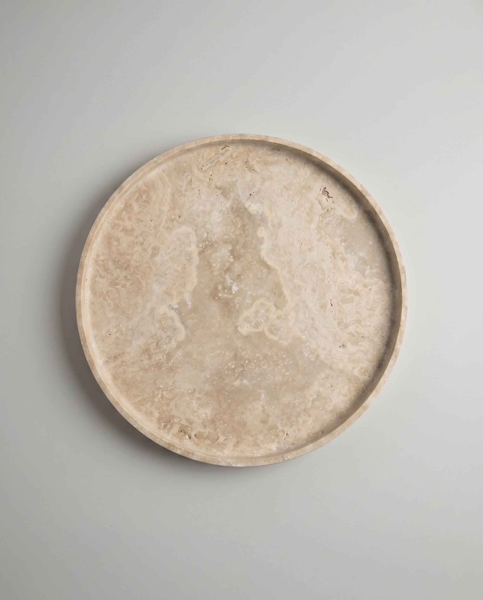 Beige Travertine Tray (12 inches)