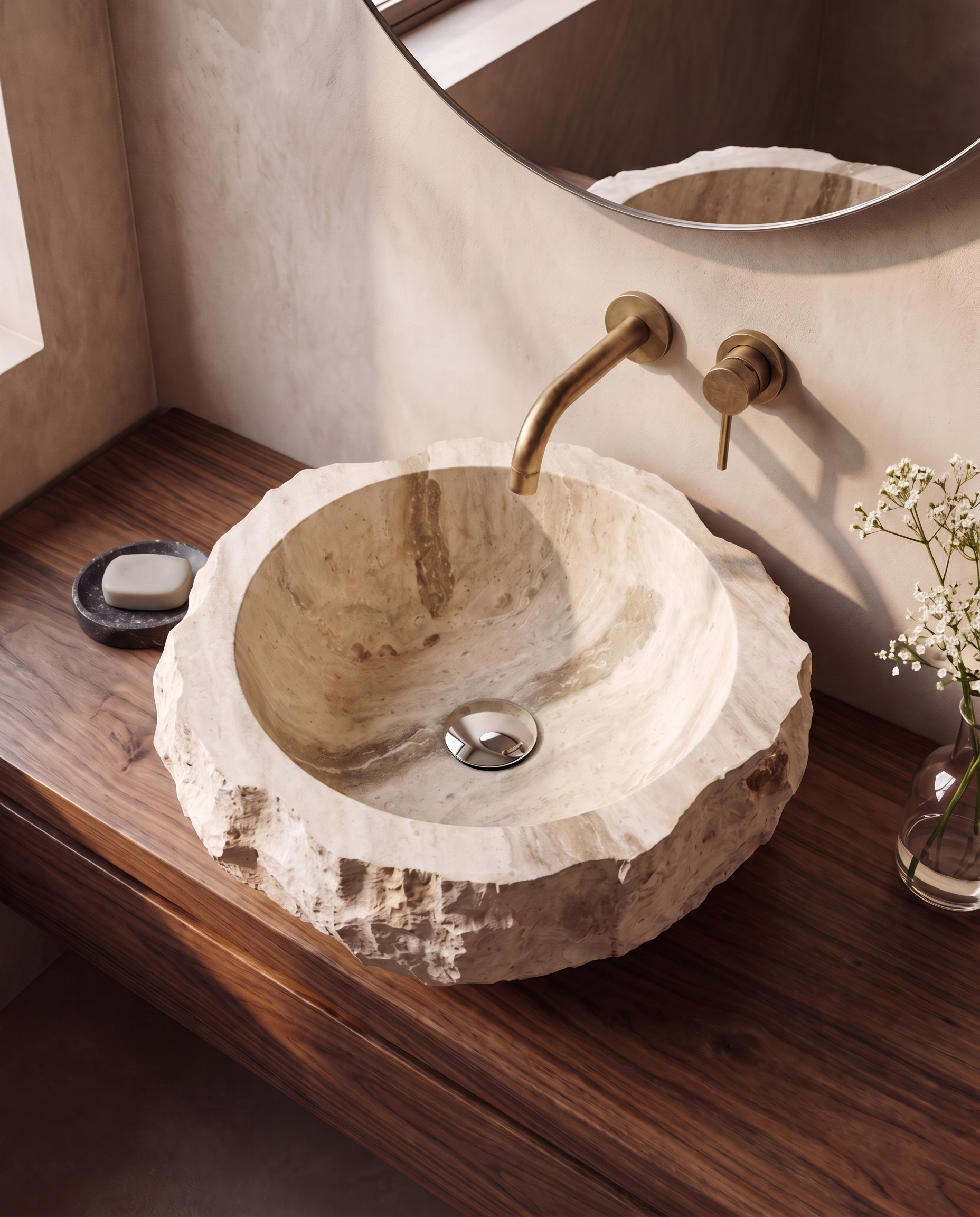Roccia Travertine Basin