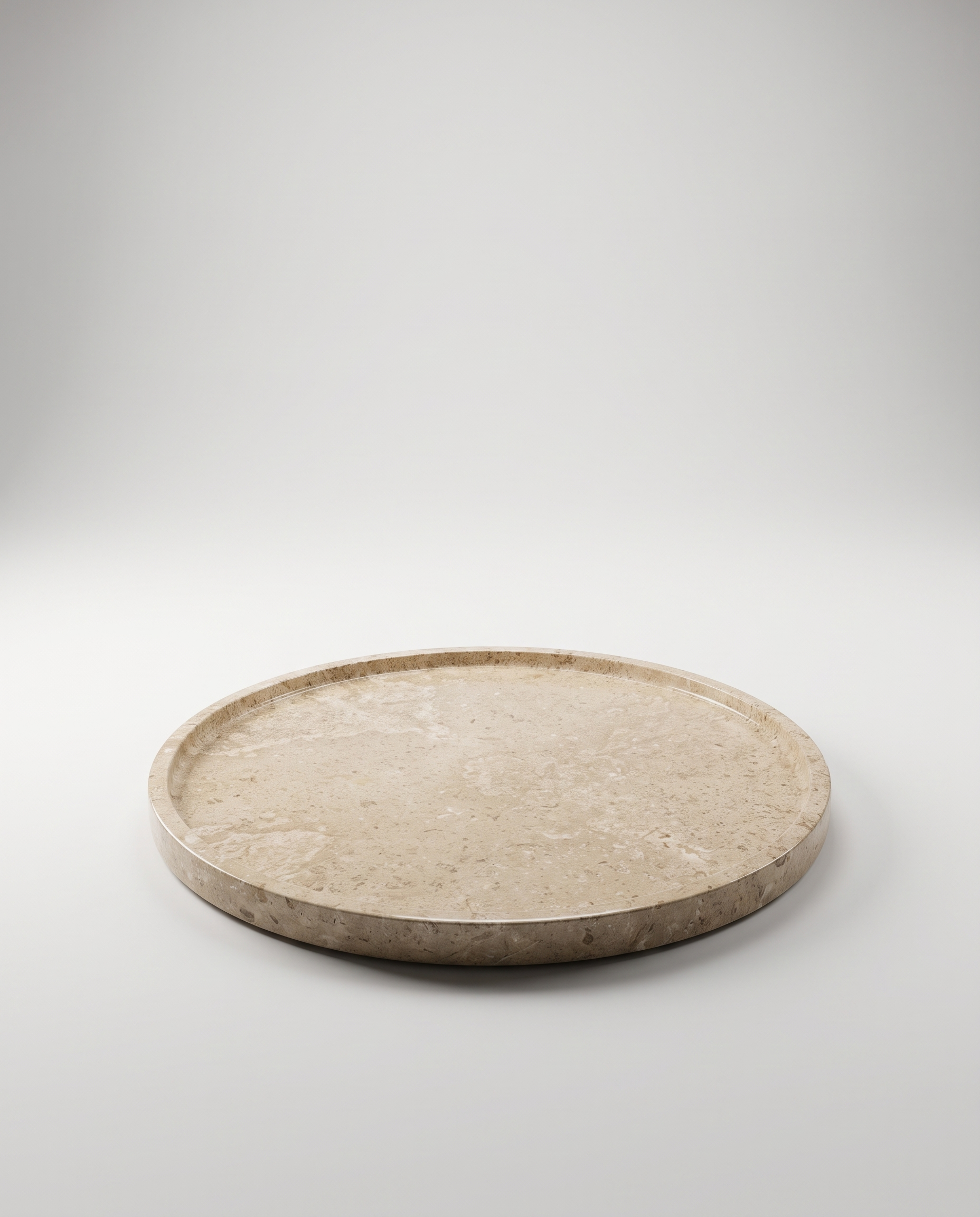 Beige Travertine Tray (12 inches)