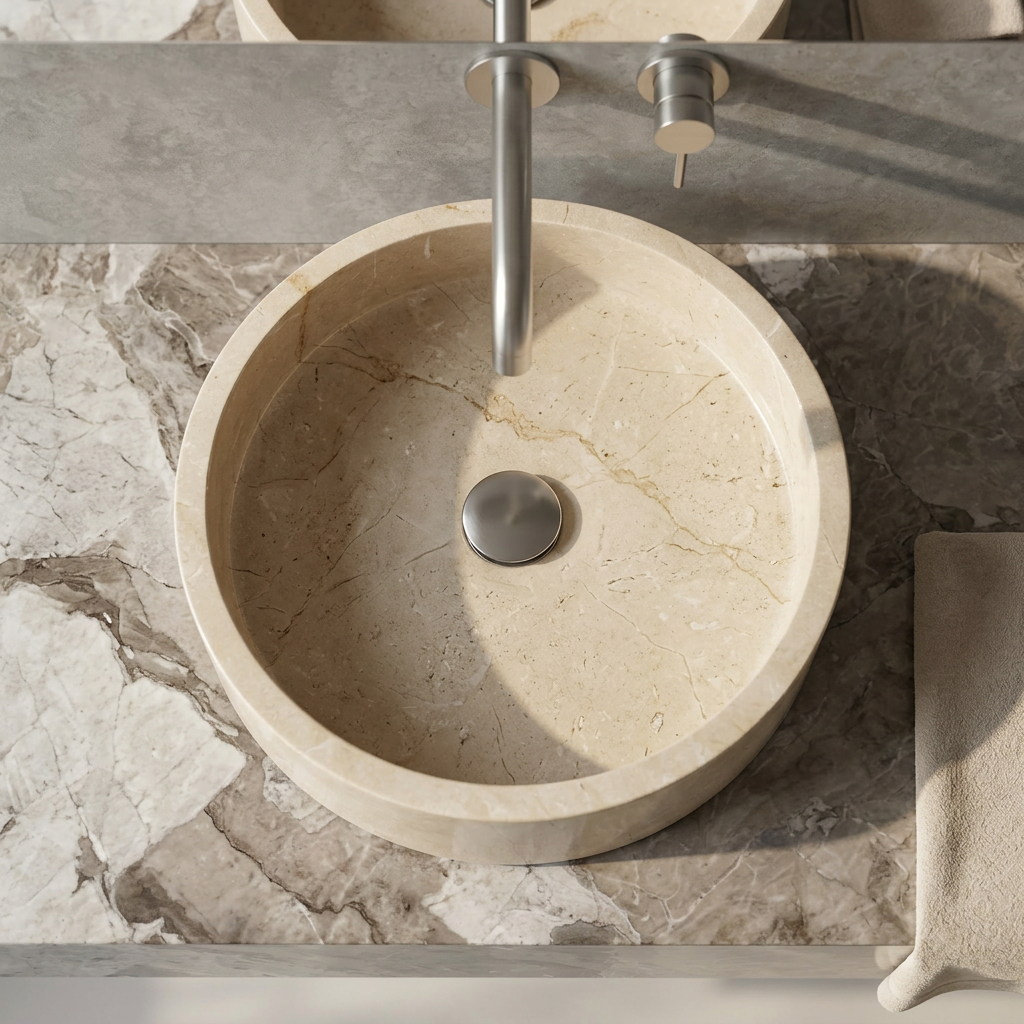 Verona Round Marble Basin - Europen Design