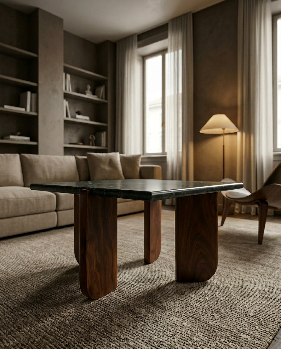Verde Square Marble Coffee Table